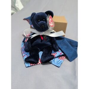 Ty Beanie Baby - SPARKS the Bear 8.5" NEW MWMTs Plush Stuffed Toy With Blanket